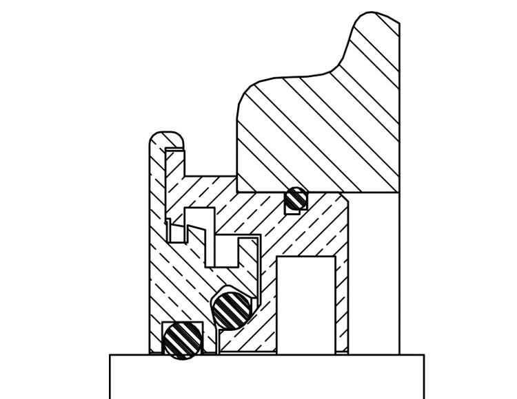 VB45-S Bearing Isolator engineering drawing